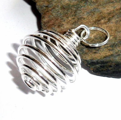 Spiral Cage Pendant - The Crystal Healing Shop